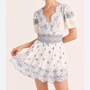 Love Shack Fancy  Mini Valente Dress - Size 2